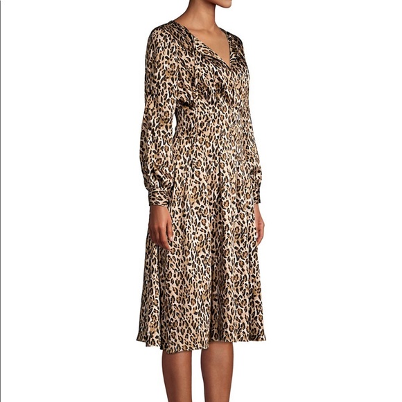 Brand New! Donna Karan Leopard Print Dress Size 8 - Picture 6 of 13